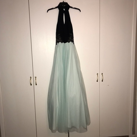 New Size 1 Blondie Nites Tulle Black Blue Ball Gown - Picture 3 of 5